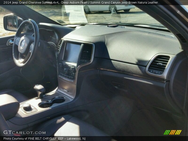 Deep Auburn Pearl / Summit Grand Canyon Jeep Brown Natura Leather 2014 Jeep Grand Cherokee Summit 4x4
