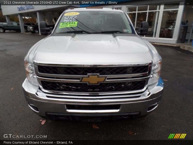 Silver Ice Metallic / Ebony 2013 Chevrolet Silverado 2500HD LTZ Crew Cab 4x4