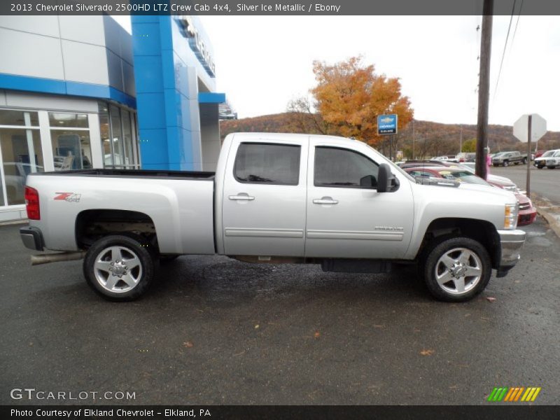 Silver Ice Metallic / Ebony 2013 Chevrolet Silverado 2500HD LTZ Crew Cab 4x4