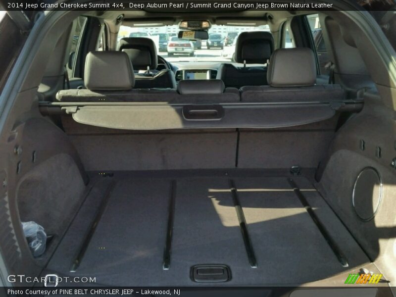 Deep Auburn Pearl / Summit Grand Canyon Jeep Brown Natura Leather 2014 Jeep Grand Cherokee Summit 4x4