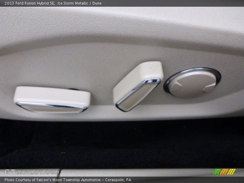 Ice Storm Metallic / Dune 2013 Ford Fusion Hybrid SE
