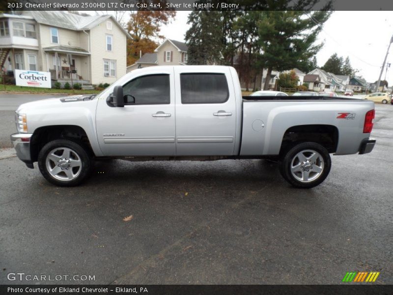 Silver Ice Metallic / Ebony 2013 Chevrolet Silverado 2500HD LTZ Crew Cab 4x4