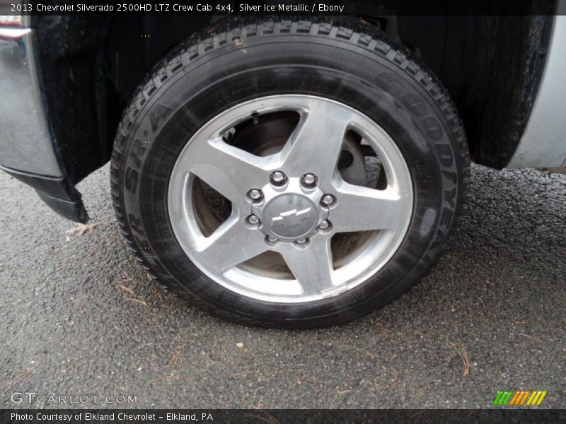 Silver Ice Metallic / Ebony 2013 Chevrolet Silverado 2500HD LTZ Crew Cab 4x4