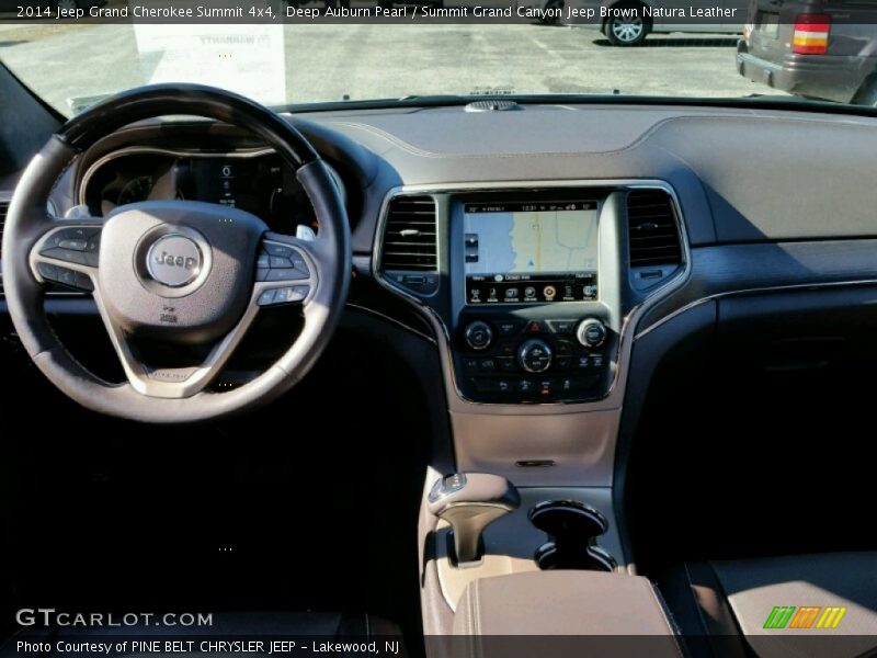 Deep Auburn Pearl / Summit Grand Canyon Jeep Brown Natura Leather 2014 Jeep Grand Cherokee Summit 4x4