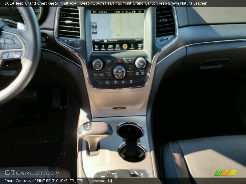 Deep Auburn Pearl / Summit Grand Canyon Jeep Brown Natura Leather 2014 Jeep Grand Cherokee Summit 4x4