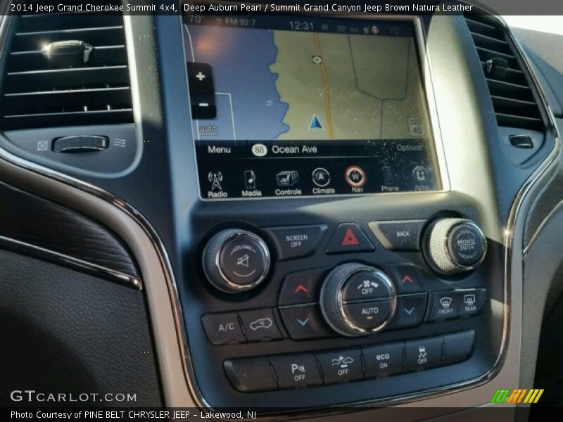 Deep Auburn Pearl / Summit Grand Canyon Jeep Brown Natura Leather 2014 Jeep Grand Cherokee Summit 4x4