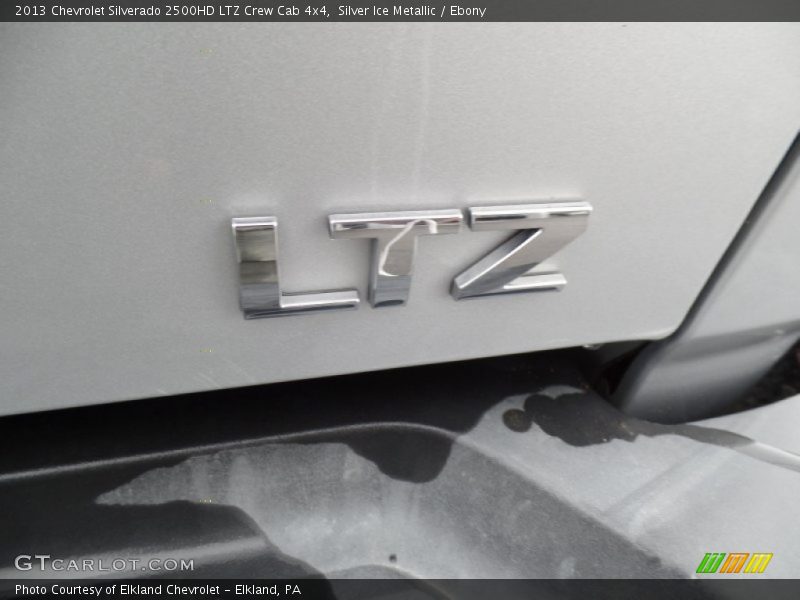 Silver Ice Metallic / Ebony 2013 Chevrolet Silverado 2500HD LTZ Crew Cab 4x4
