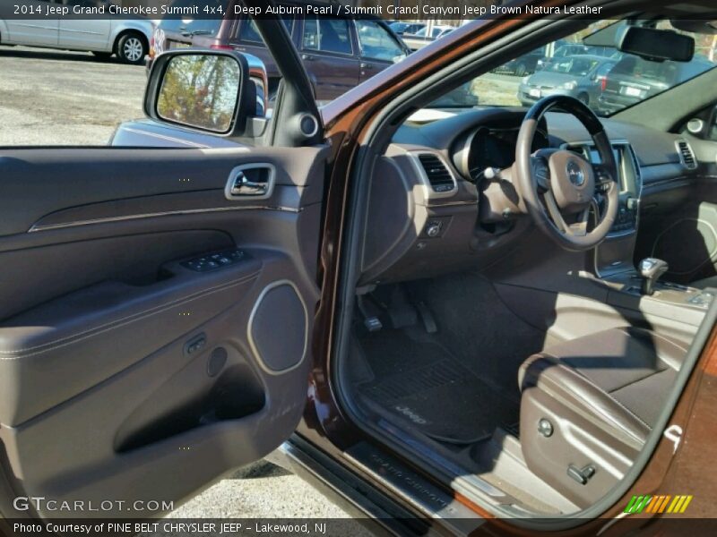 Deep Auburn Pearl / Summit Grand Canyon Jeep Brown Natura Leather 2014 Jeep Grand Cherokee Summit 4x4