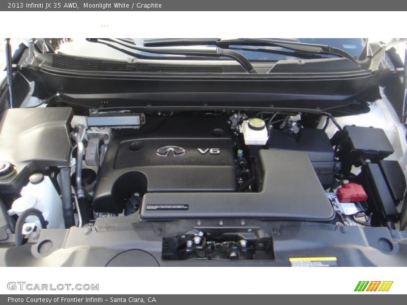 Moonlight White / Graphite 2013 Infiniti JX 35 AWD