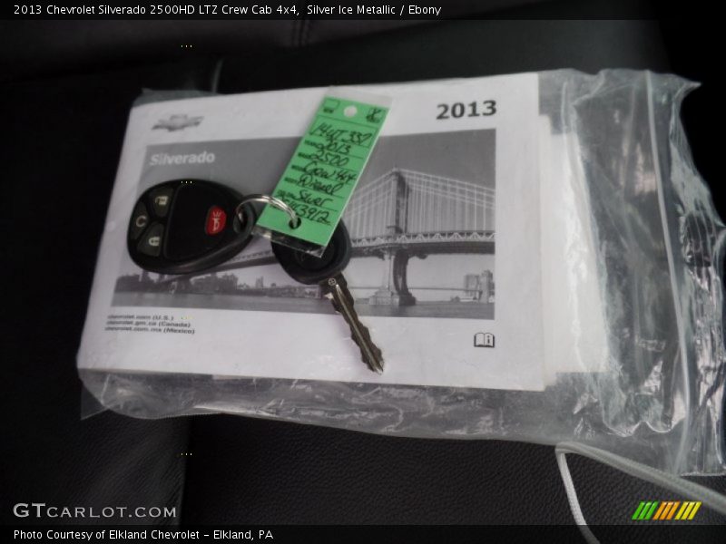 Silver Ice Metallic / Ebony 2013 Chevrolet Silverado 2500HD LTZ Crew Cab 4x4