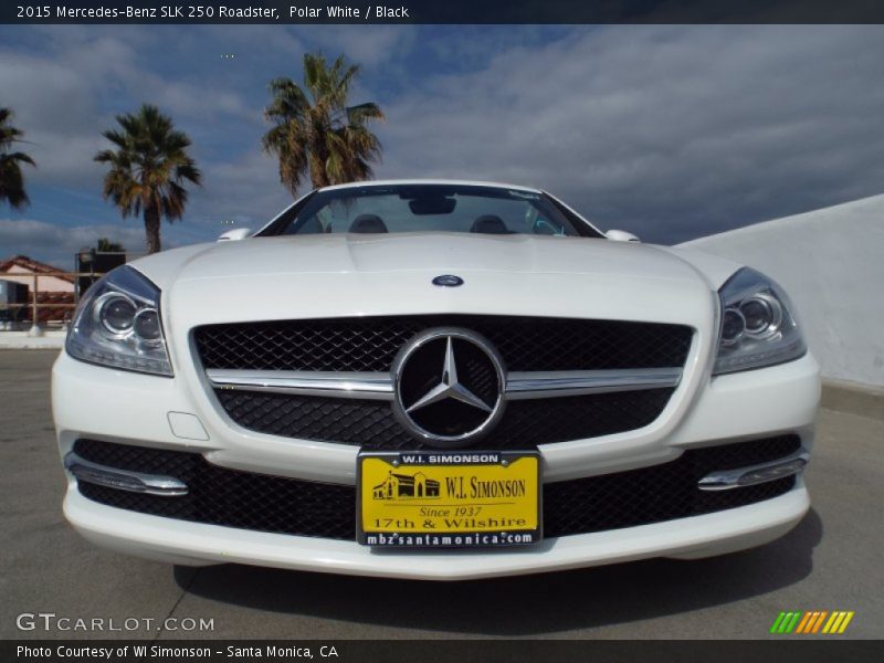 Polar White / Black 2015 Mercedes-Benz SLK 250 Roadster