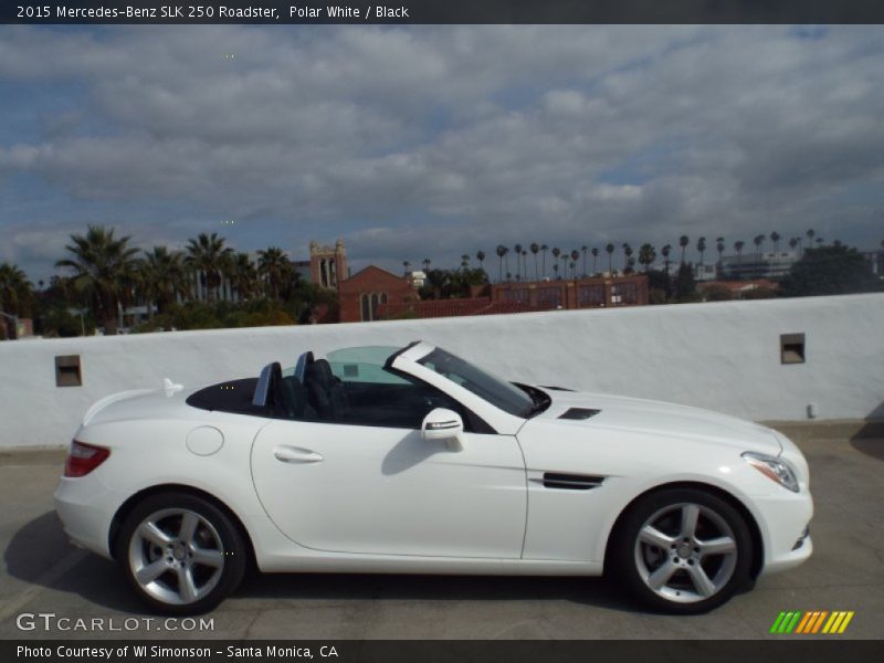 Polar White / Black 2015 Mercedes-Benz SLK 250 Roadster
