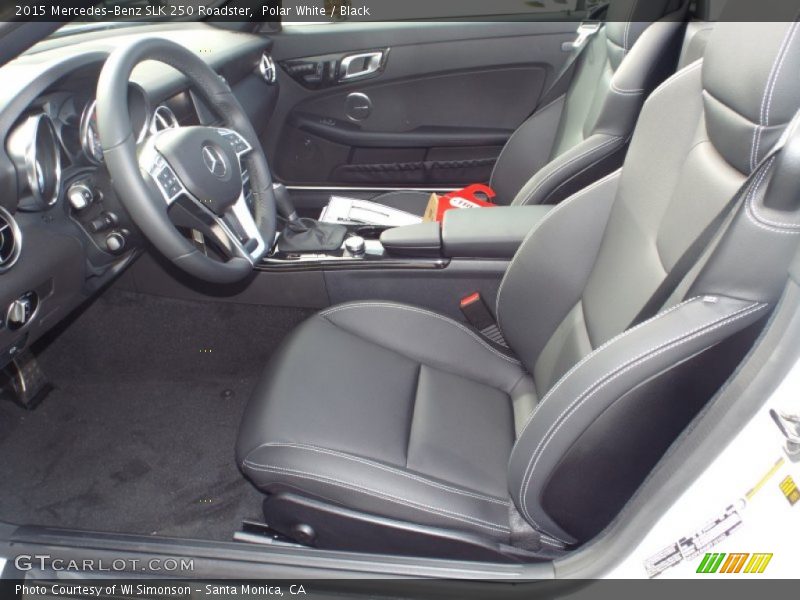 Polar White / Black 2015 Mercedes-Benz SLK 250 Roadster