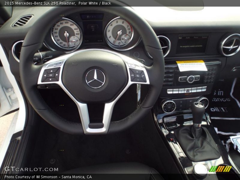 Polar White / Black 2015 Mercedes-Benz SLK 250 Roadster