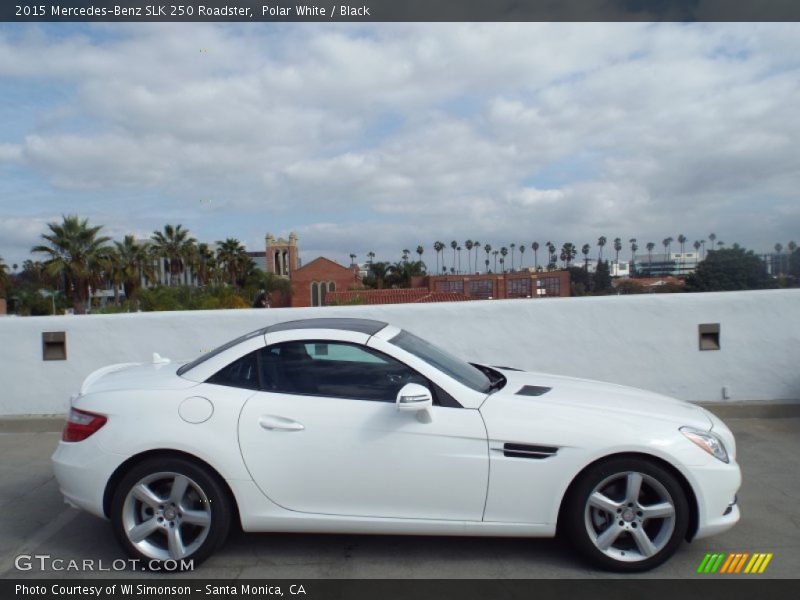 Polar White / Black 2015 Mercedes-Benz SLK 250 Roadster