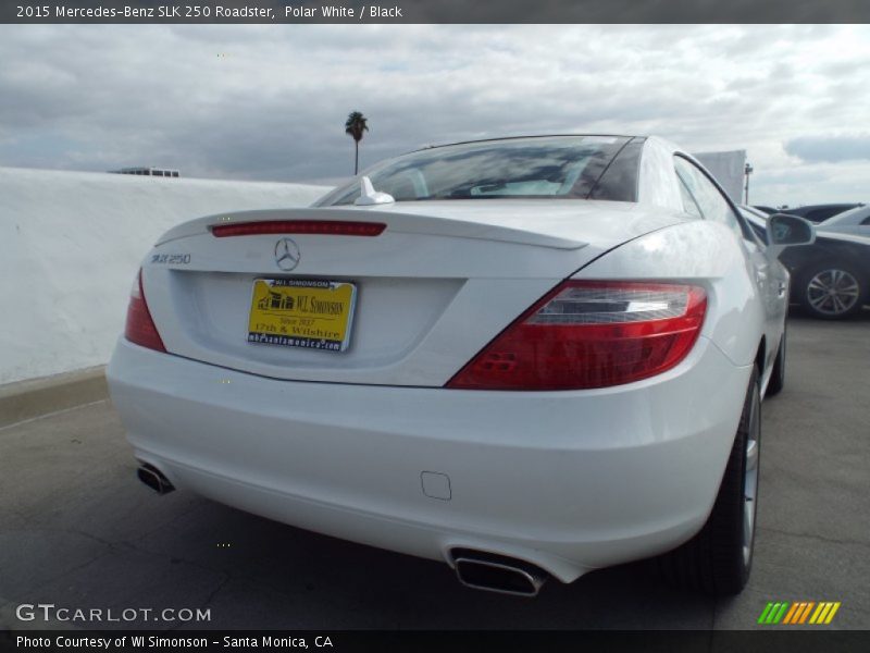Polar White / Black 2015 Mercedes-Benz SLK 250 Roadster