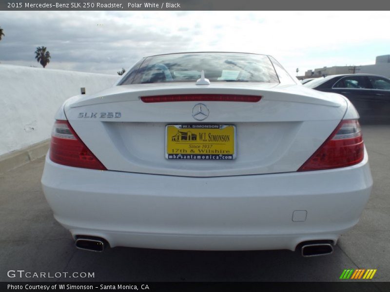 Polar White / Black 2015 Mercedes-Benz SLK 250 Roadster