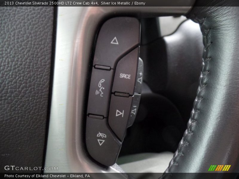 Silver Ice Metallic / Ebony 2013 Chevrolet Silverado 2500HD LTZ Crew Cab 4x4