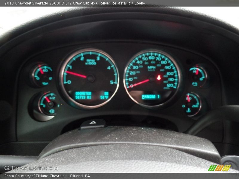 Silver Ice Metallic / Ebony 2013 Chevrolet Silverado 2500HD LTZ Crew Cab 4x4