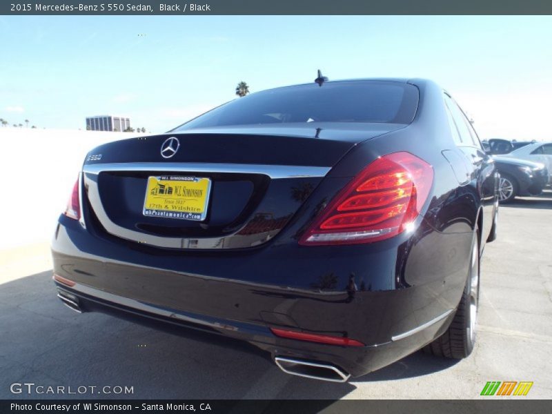 Black / Black 2015 Mercedes-Benz S 550 Sedan