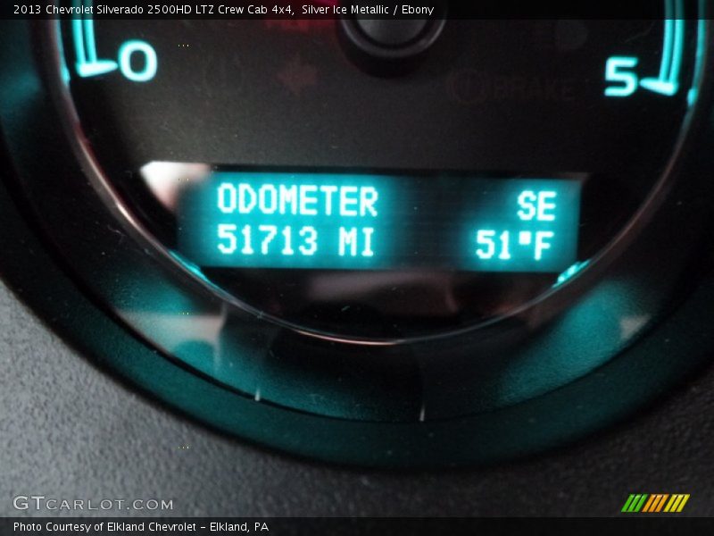 Silver Ice Metallic / Ebony 2013 Chevrolet Silverado 2500HD LTZ Crew Cab 4x4