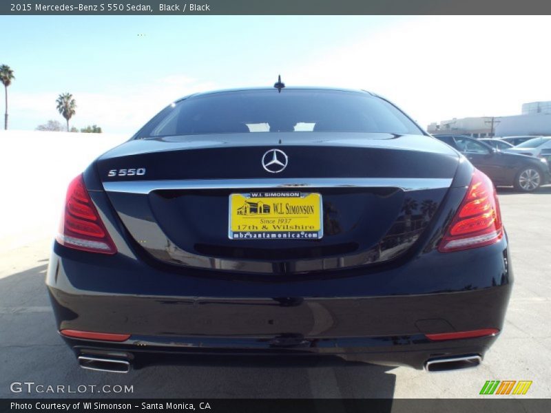 Black / Black 2015 Mercedes-Benz S 550 Sedan