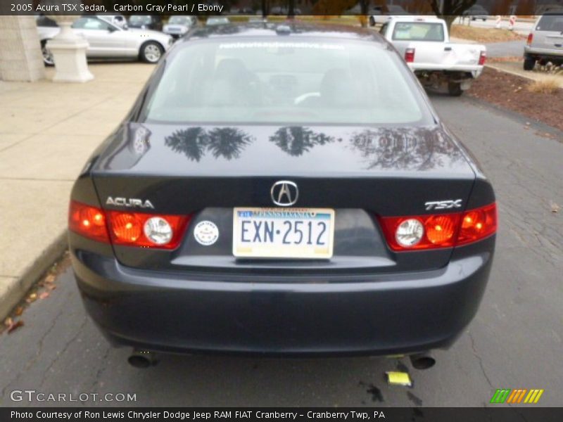 Carbon Gray Pearl / Ebony 2005 Acura TSX Sedan
