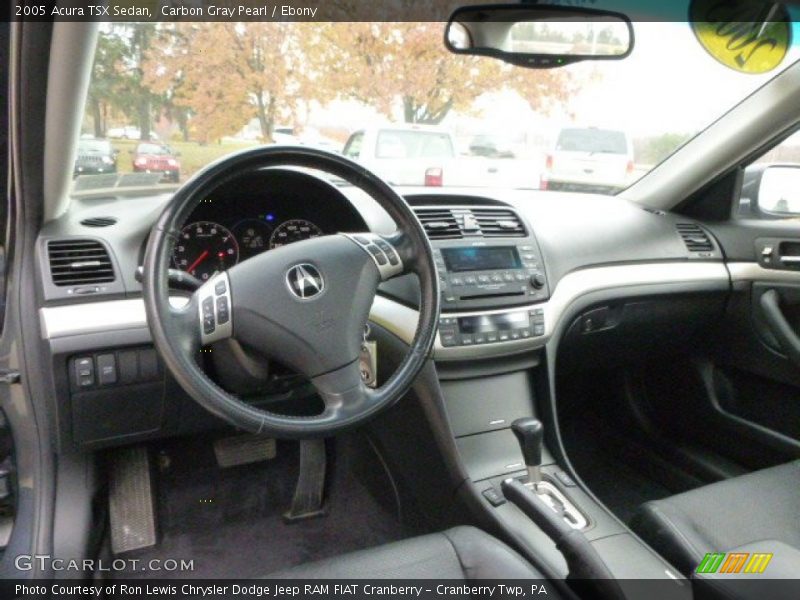 Carbon Gray Pearl / Ebony 2005 Acura TSX Sedan