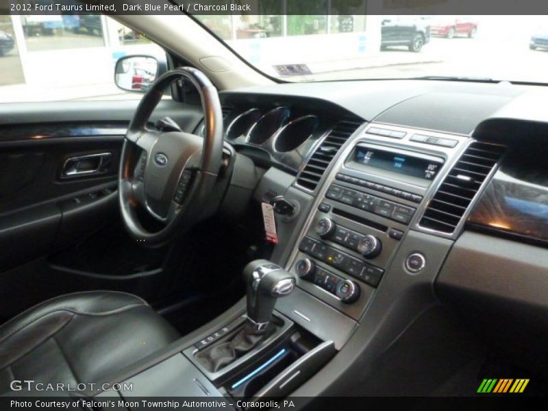 Dark Blue Pearl / Charcoal Black 2012 Ford Taurus Limited