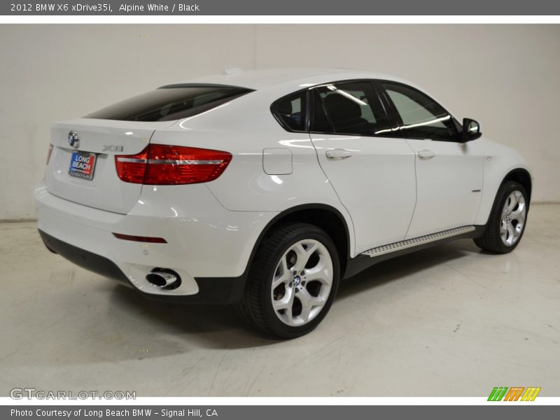 Alpine White / Black 2012 BMW X6 xDrive35i