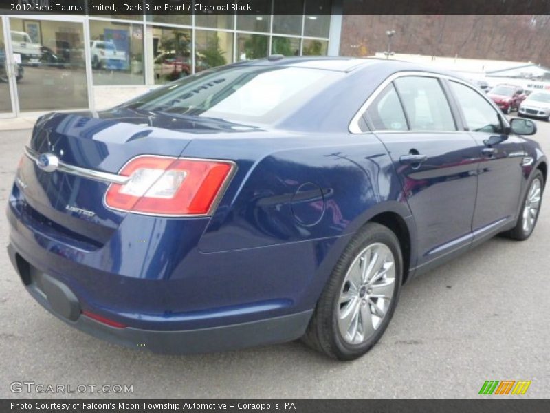 Dark Blue Pearl / Charcoal Black 2012 Ford Taurus Limited