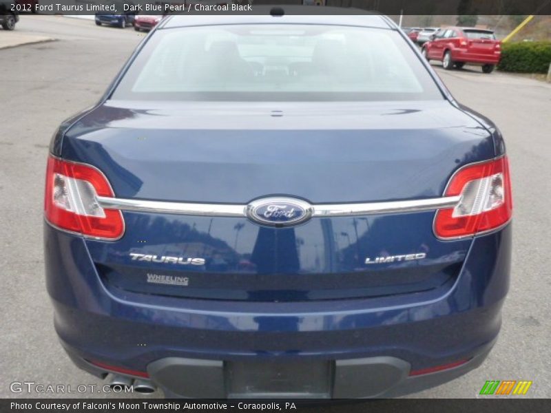Dark Blue Pearl / Charcoal Black 2012 Ford Taurus Limited