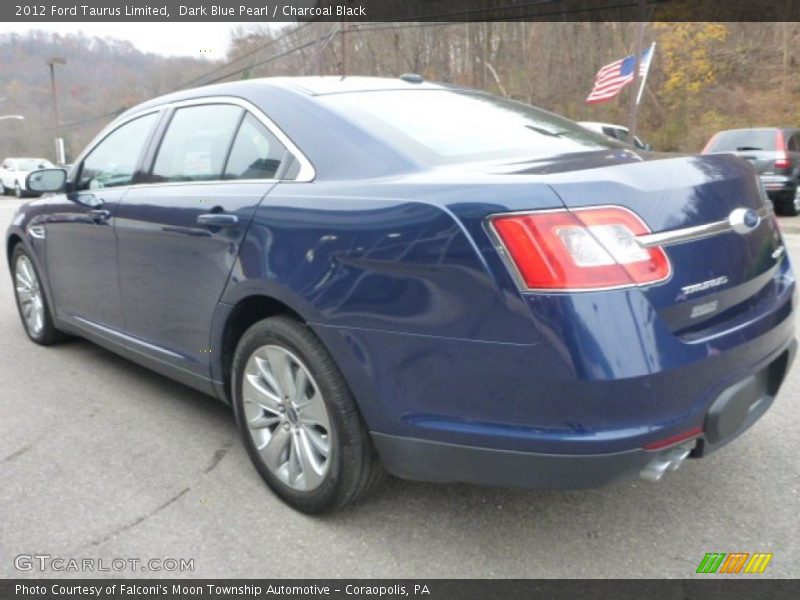 Dark Blue Pearl / Charcoal Black 2012 Ford Taurus Limited
