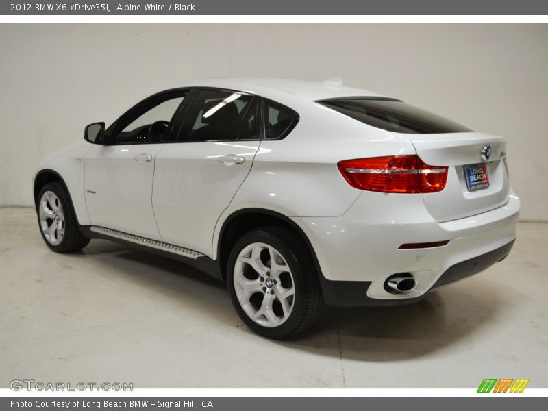 Alpine White / Black 2012 BMW X6 xDrive35i
