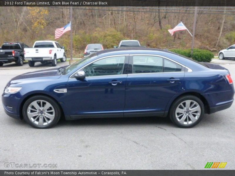 Dark Blue Pearl / Charcoal Black 2012 Ford Taurus Limited