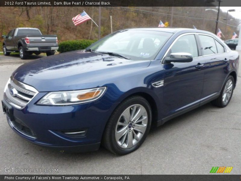 Dark Blue Pearl / Charcoal Black 2012 Ford Taurus Limited