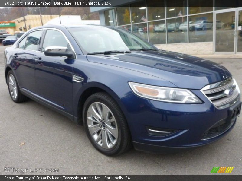 Dark Blue Pearl / Charcoal Black 2012 Ford Taurus Limited