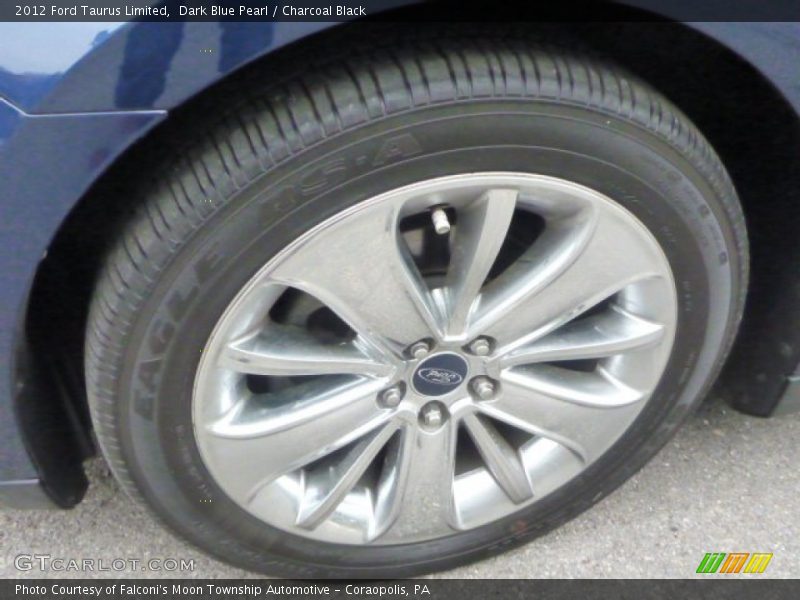 Dark Blue Pearl / Charcoal Black 2012 Ford Taurus Limited