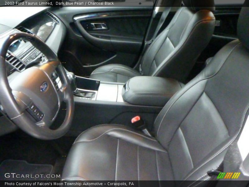 Dark Blue Pearl / Charcoal Black 2012 Ford Taurus Limited