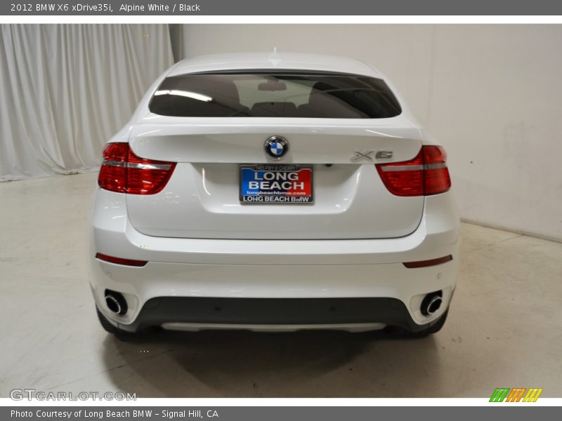 Alpine White / Black 2012 BMW X6 xDrive35i