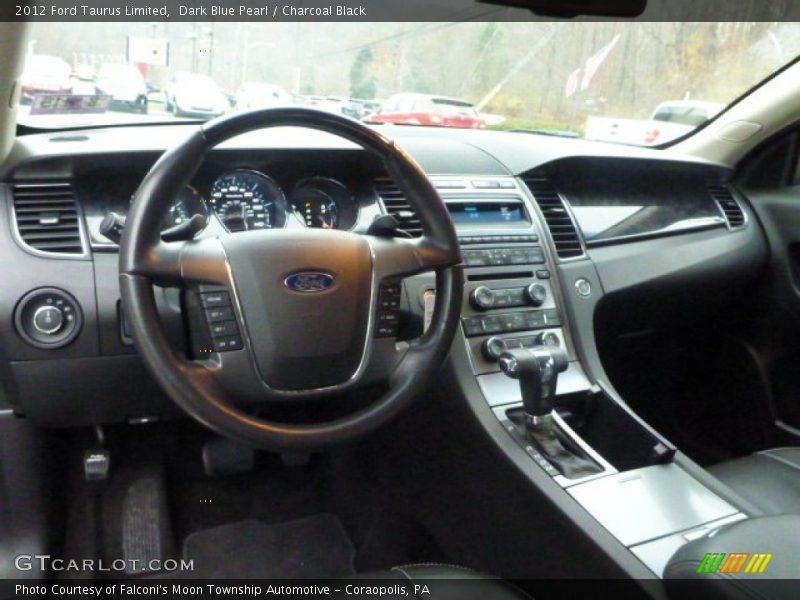 Dark Blue Pearl / Charcoal Black 2012 Ford Taurus Limited