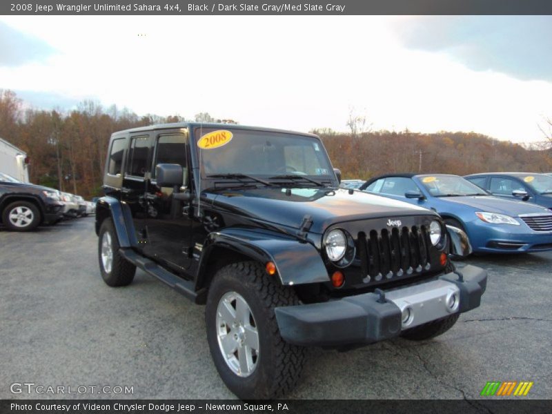 Black / Dark Slate Gray/Med Slate Gray 2008 Jeep Wrangler Unlimited Sahara 4x4