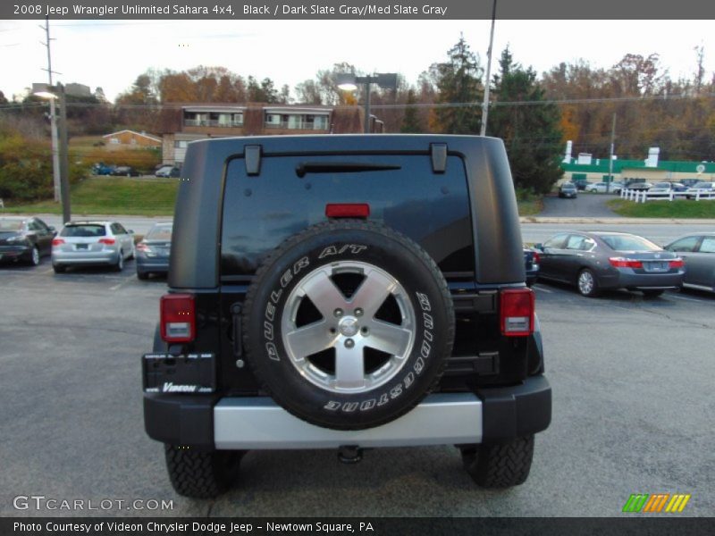 Black / Dark Slate Gray/Med Slate Gray 2008 Jeep Wrangler Unlimited Sahara 4x4