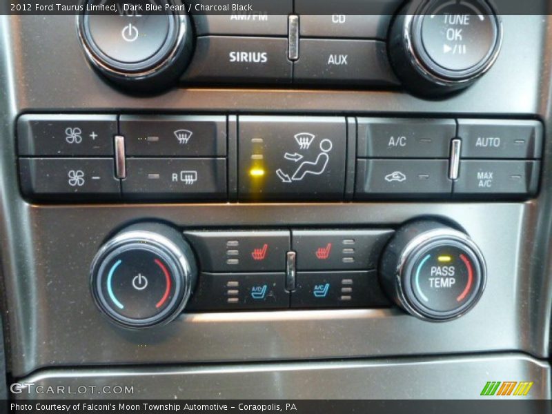 Dark Blue Pearl / Charcoal Black 2012 Ford Taurus Limited