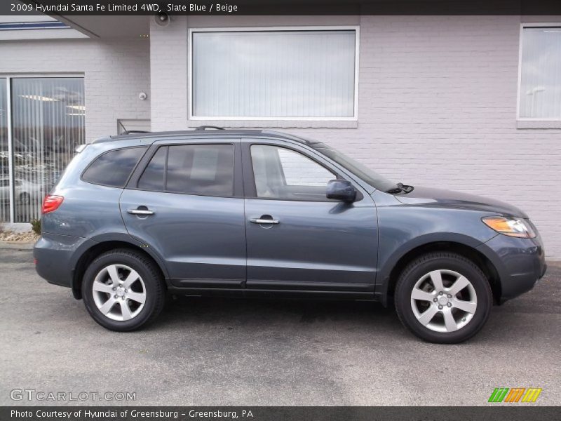 Slate Blue / Beige 2009 Hyundai Santa Fe Limited 4WD