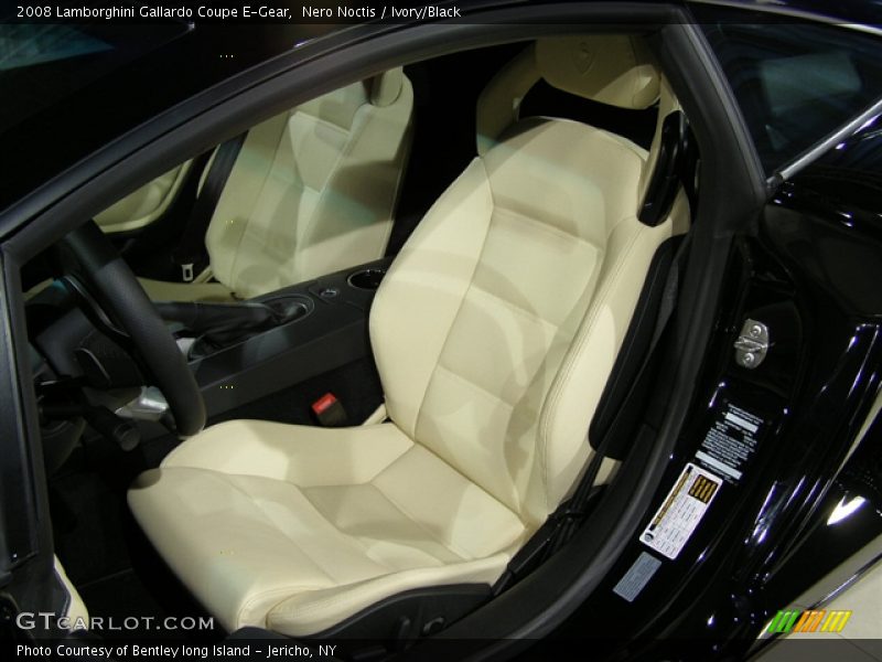 Nero Noctis / Ivory/Black 2008 Lamborghini Gallardo Coupe E-Gear