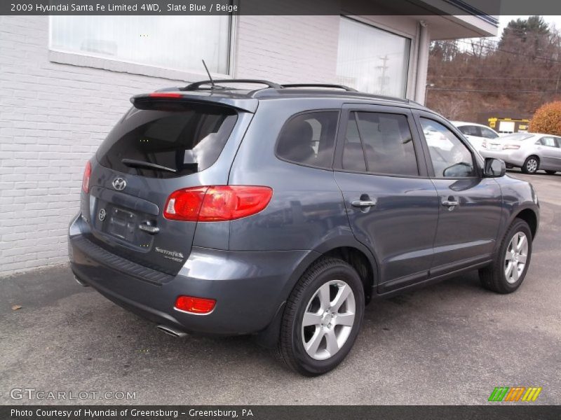 Slate Blue / Beige 2009 Hyundai Santa Fe Limited 4WD