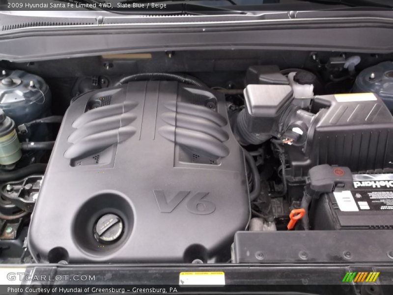 Slate Blue / Beige 2009 Hyundai Santa Fe Limited 4WD