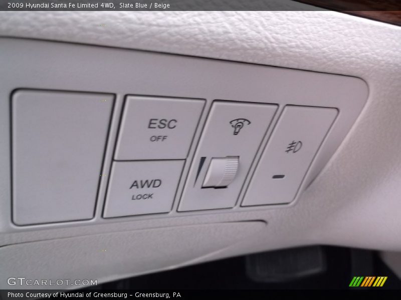 Slate Blue / Beige 2009 Hyundai Santa Fe Limited 4WD