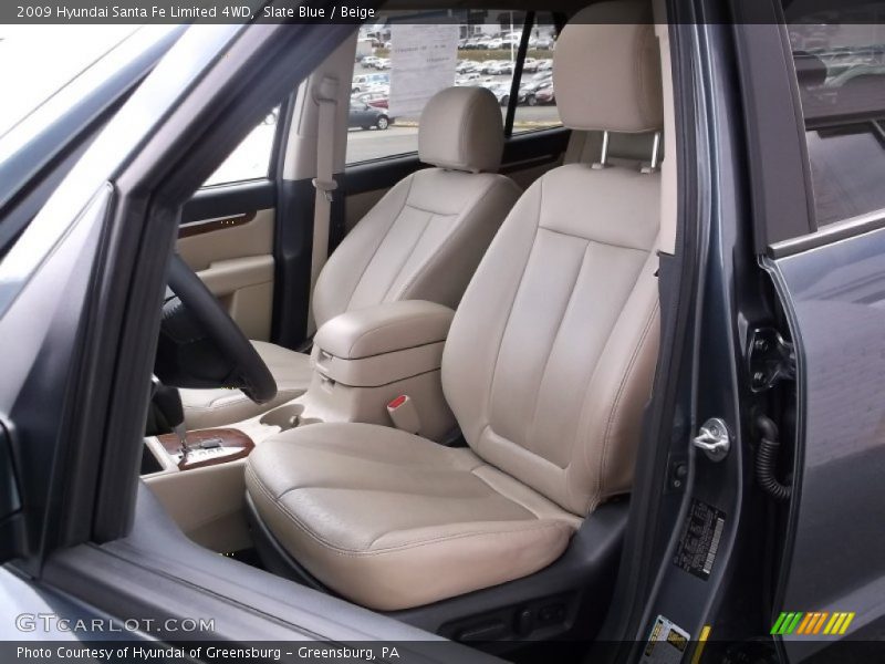 Slate Blue / Beige 2009 Hyundai Santa Fe Limited 4WD